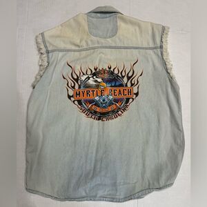 Biker’s Edge Size XL Sleeveless Frayed Vest 2006 Myrtle Beach Spring Rally